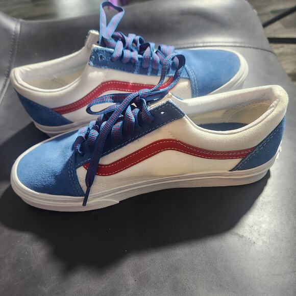 Vans Old Skool Sport Pop Red Vallarta Blue - Picture 9 of 12